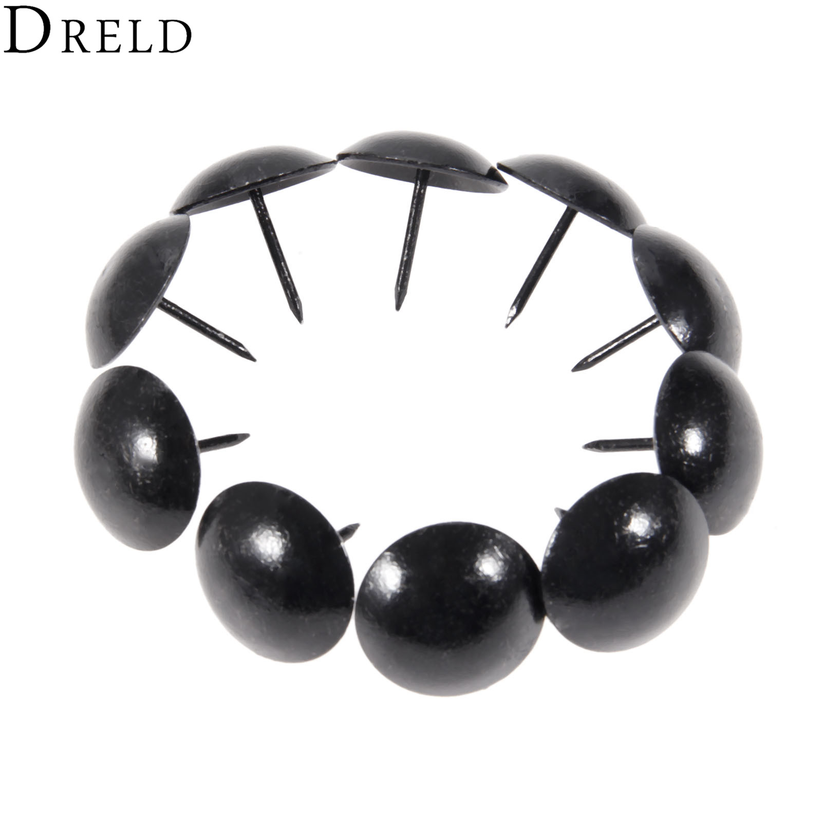 Furniture Upholstery Hardware - DRELD 10Pcs 25mm Antique Black Upholstery