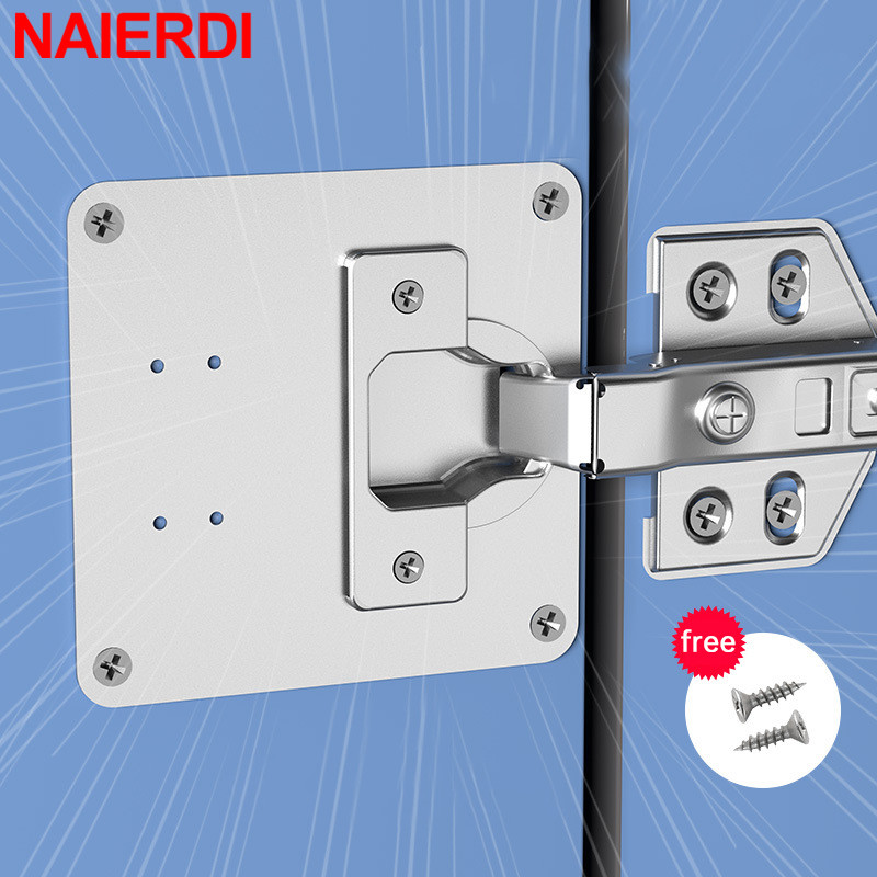 Furniture Hardware Repair - NAIERDI Stainless Steel Hinge Repair Plate