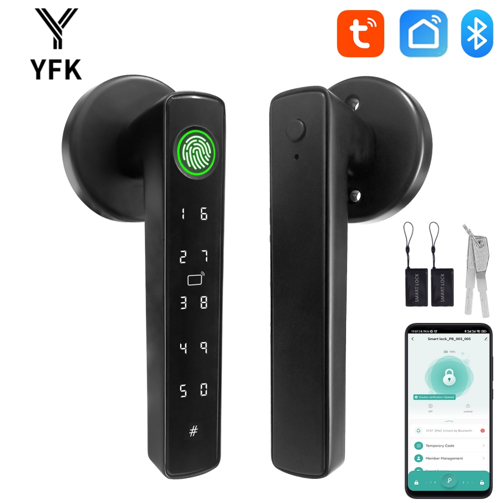 Door Handle Bar - YFK Tuya 5-in-1 Smart Door Handle