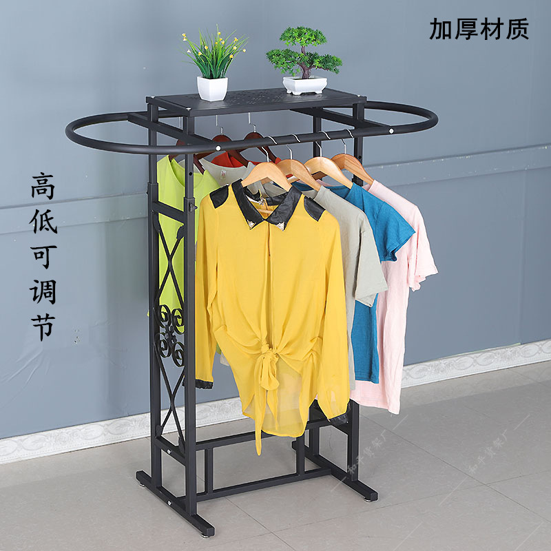 Iron Clothing Store Oval Shelf - Furniture Hardware Stores 评论和价格