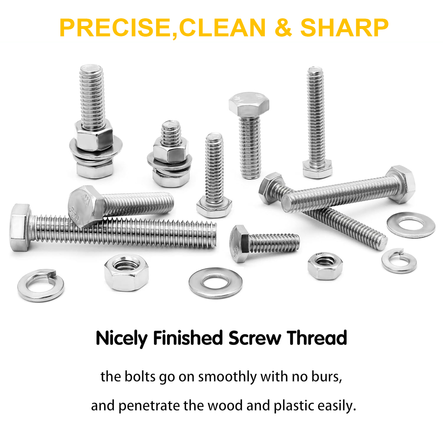 VKKM 48Pcs M10 Hex Head Bolts  - Restoration Hardware Furniture Outdoor 评论和价格
