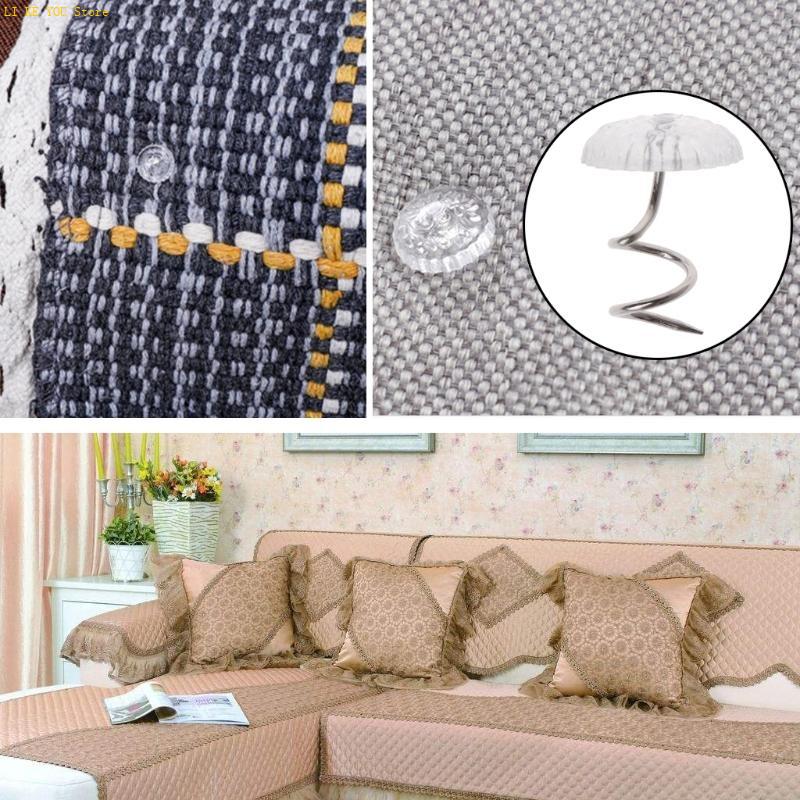 W3JE 50 Pcs Bedskirt Pins Clea - Furniture Upholstery Hardware 评论和价格