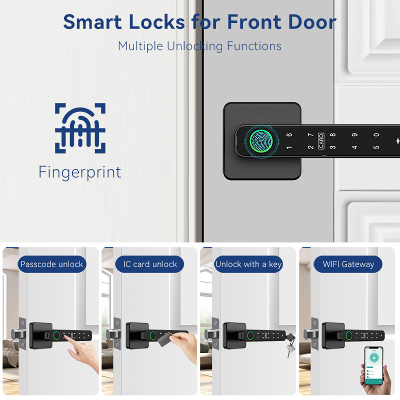 XSDTS Tuya Handle Fingerprint  - Door Handle Bar 评论和价格