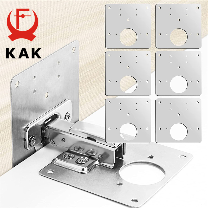 KAK 8pcs Hinge Repair Plate Br - Furniture Hardware Repair 评论和价格