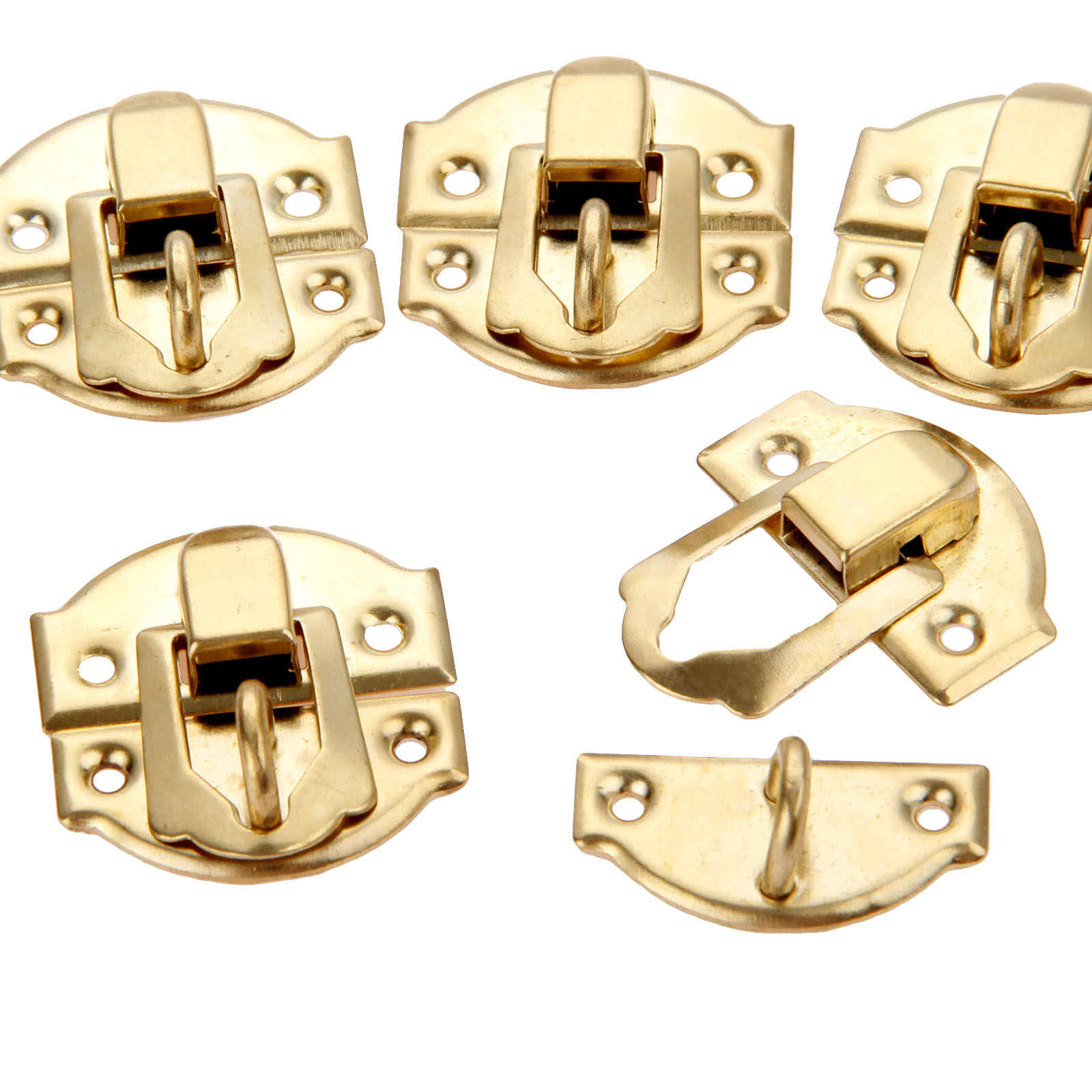 10pcs Golden Box Latch Clasps  - Furniture Hardware Screws 评论和价格