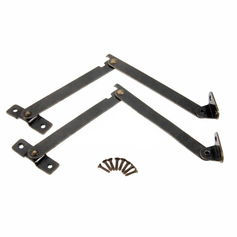 2PC Antique Bronze Lid Support - Furniture Hardware Screws 评论和价格