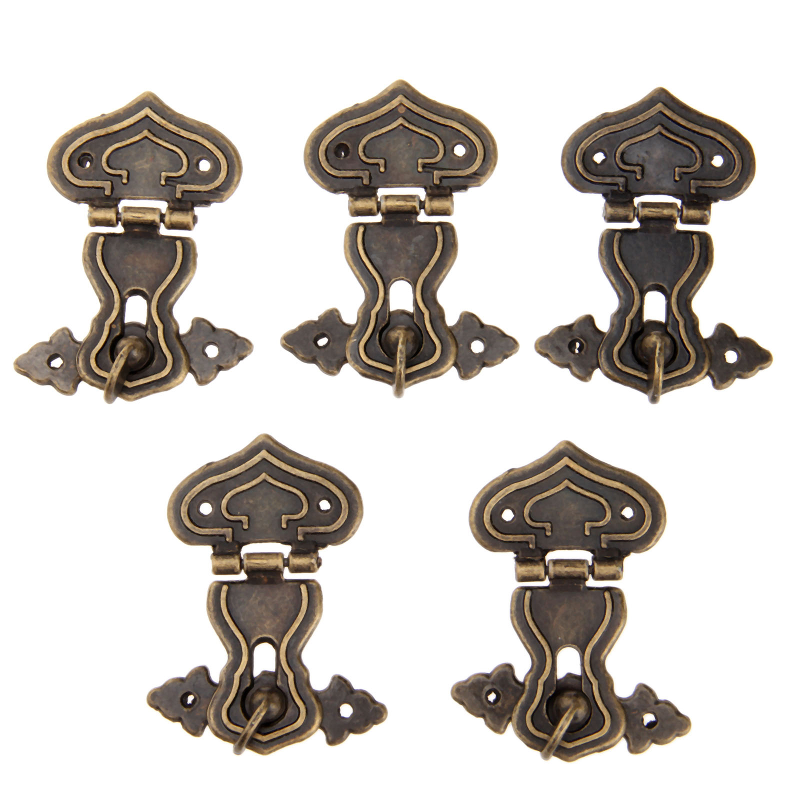 5Pcs 63x47mm Antique Metal Loc - Furniture Hardware Screws 评论和价格