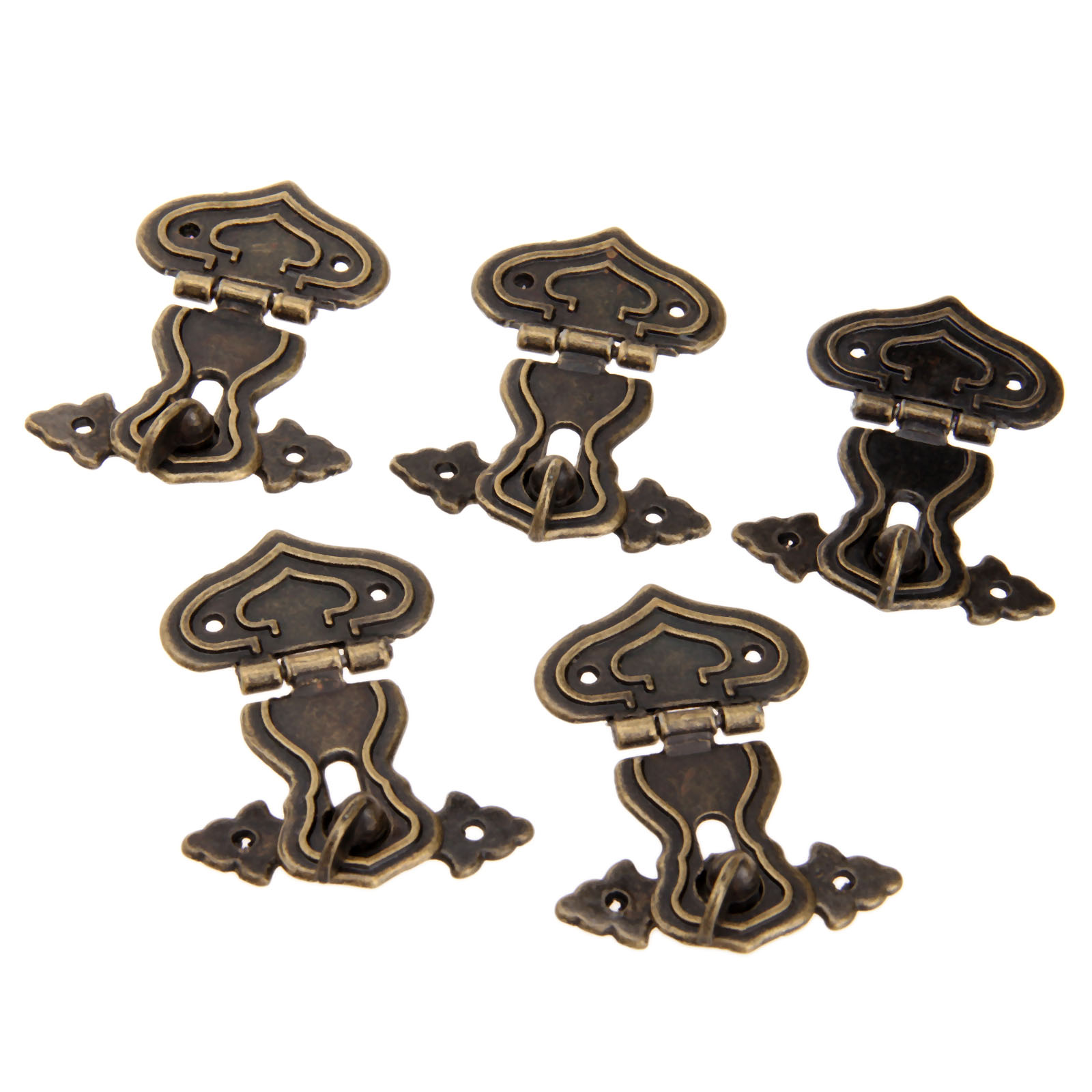 5Pcs 63x47mm Antique Metal Loc - Furniture Hardware Screws 评论和价格