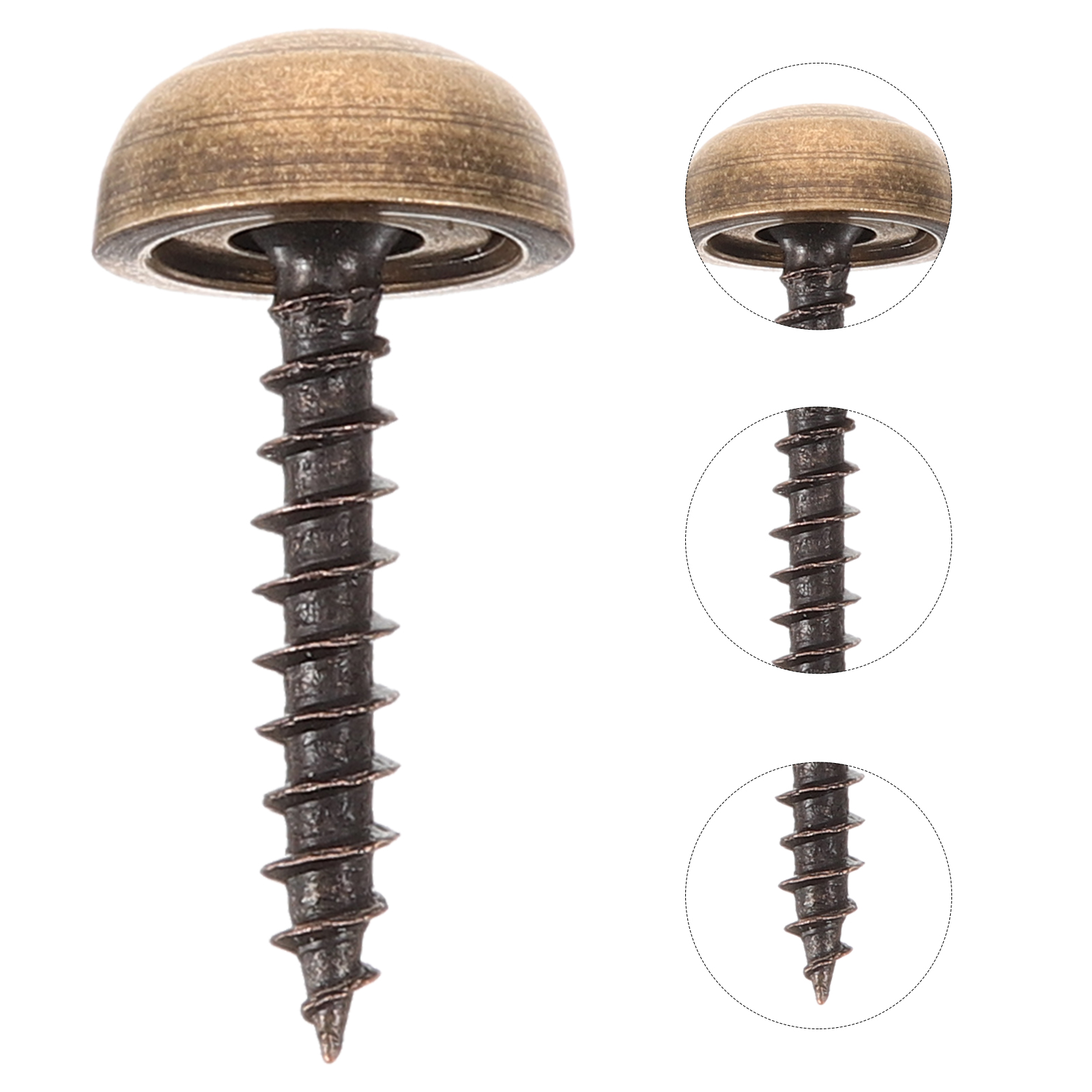 8pcs 13mm Brass Brass Screws C - Furniture Upholstery Hardware 评论和价格