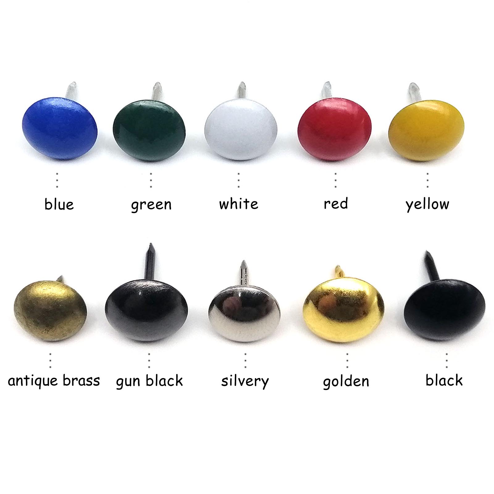 50pcs Colorful Upholstery Nail - Furniture Upholstery Hardware 评论和价格