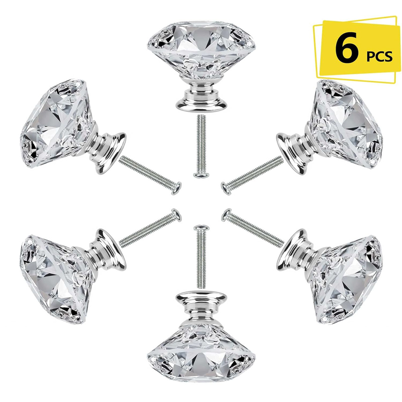 6Pcs Cabinet Knob with Screws  - Furniture Hardware Screws 评论和价格