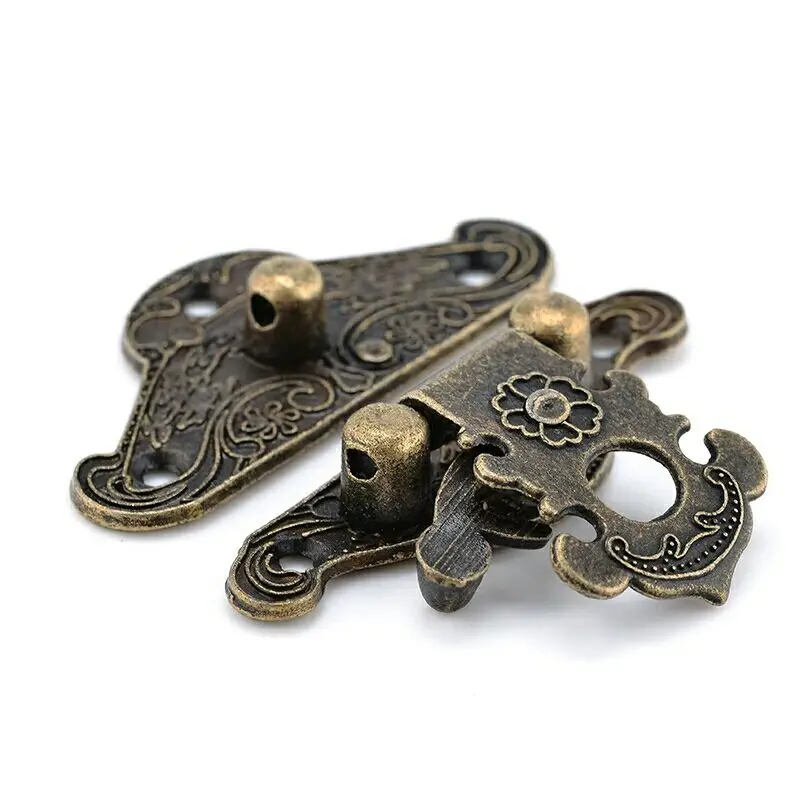 5-20pcs Vintage Metal Hasp Lat - Furniture Hardware Screws 评论和价格