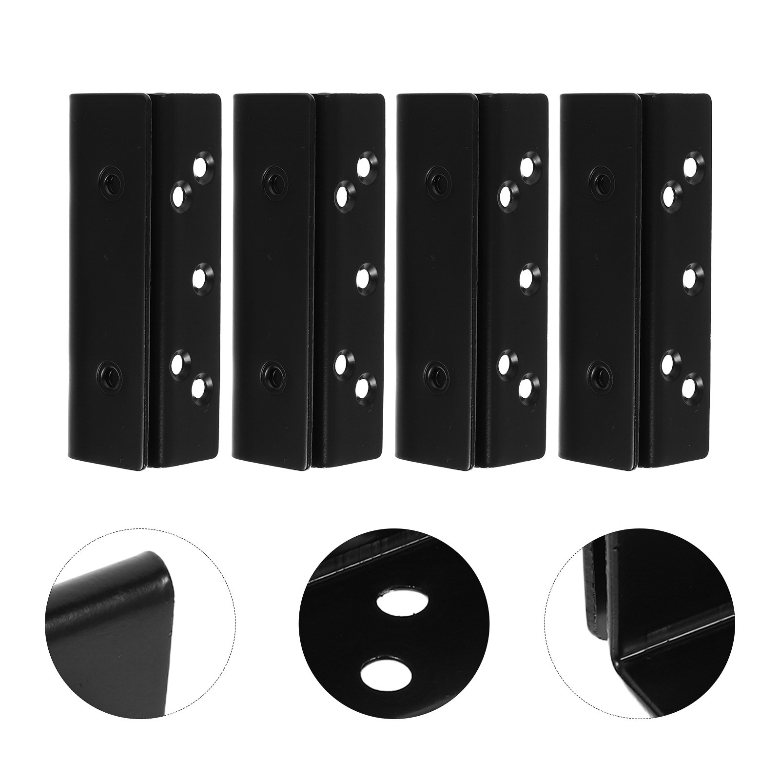 4Pcs Bed Rail Support Brackets - Furniture Hardware Repair 评论和价格